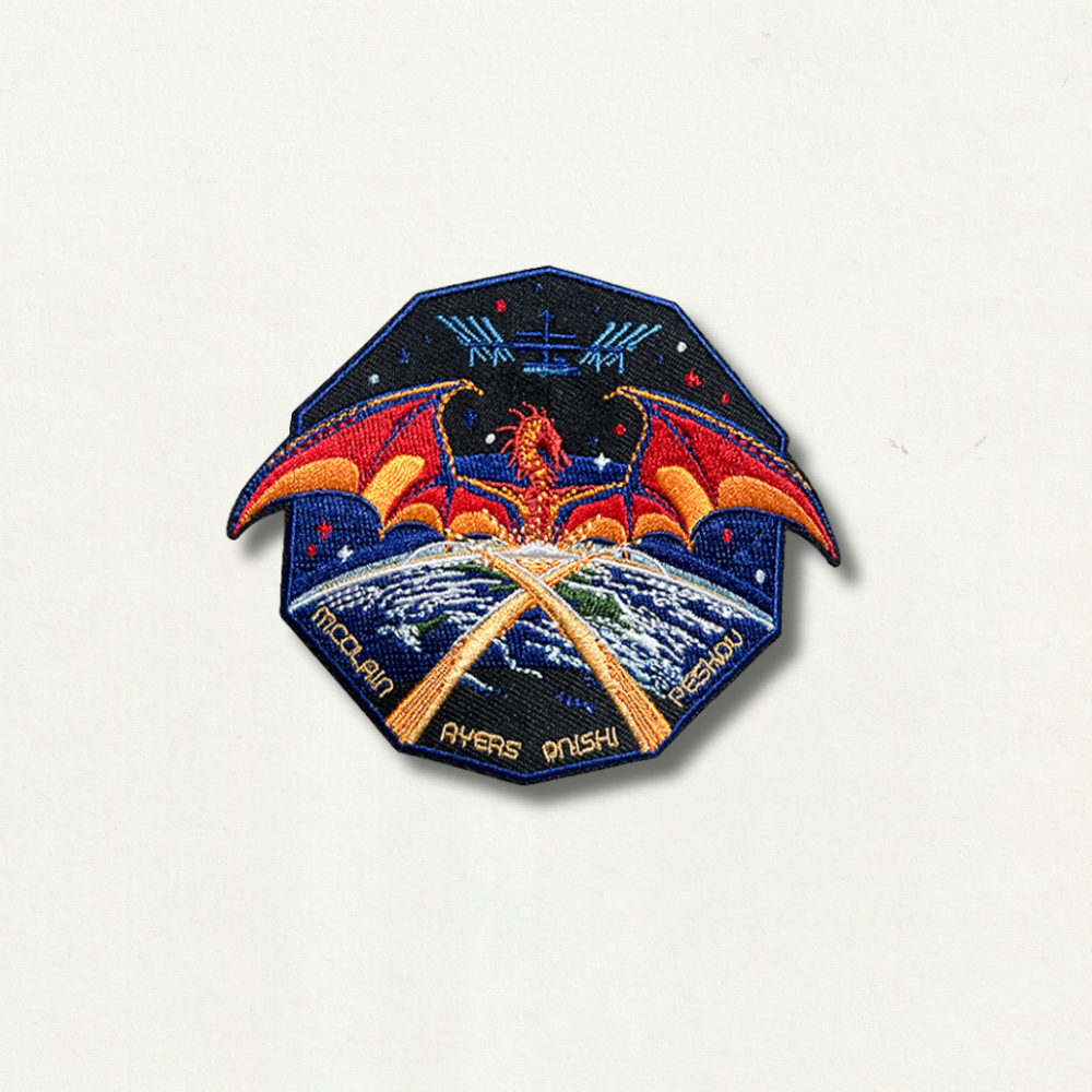 Écusson Brodé Thermocollant - Mission Crew 10