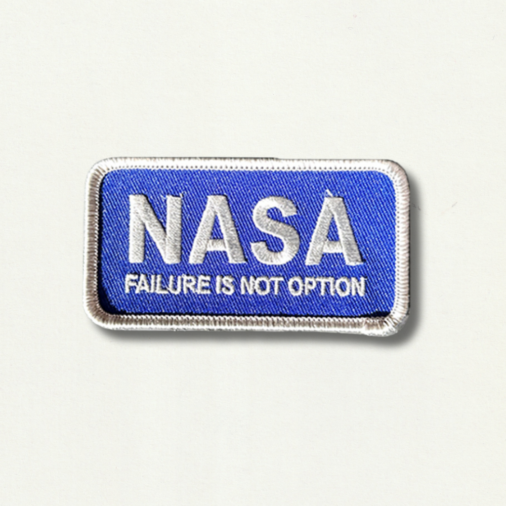 Écusson Brodé Thermocollant - NASA Failure is not an option