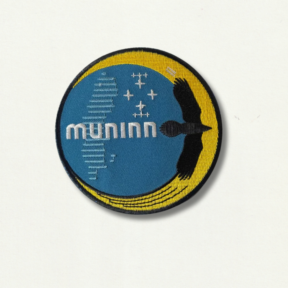 Écusson Brodé Thermocollant - Mission Muninn