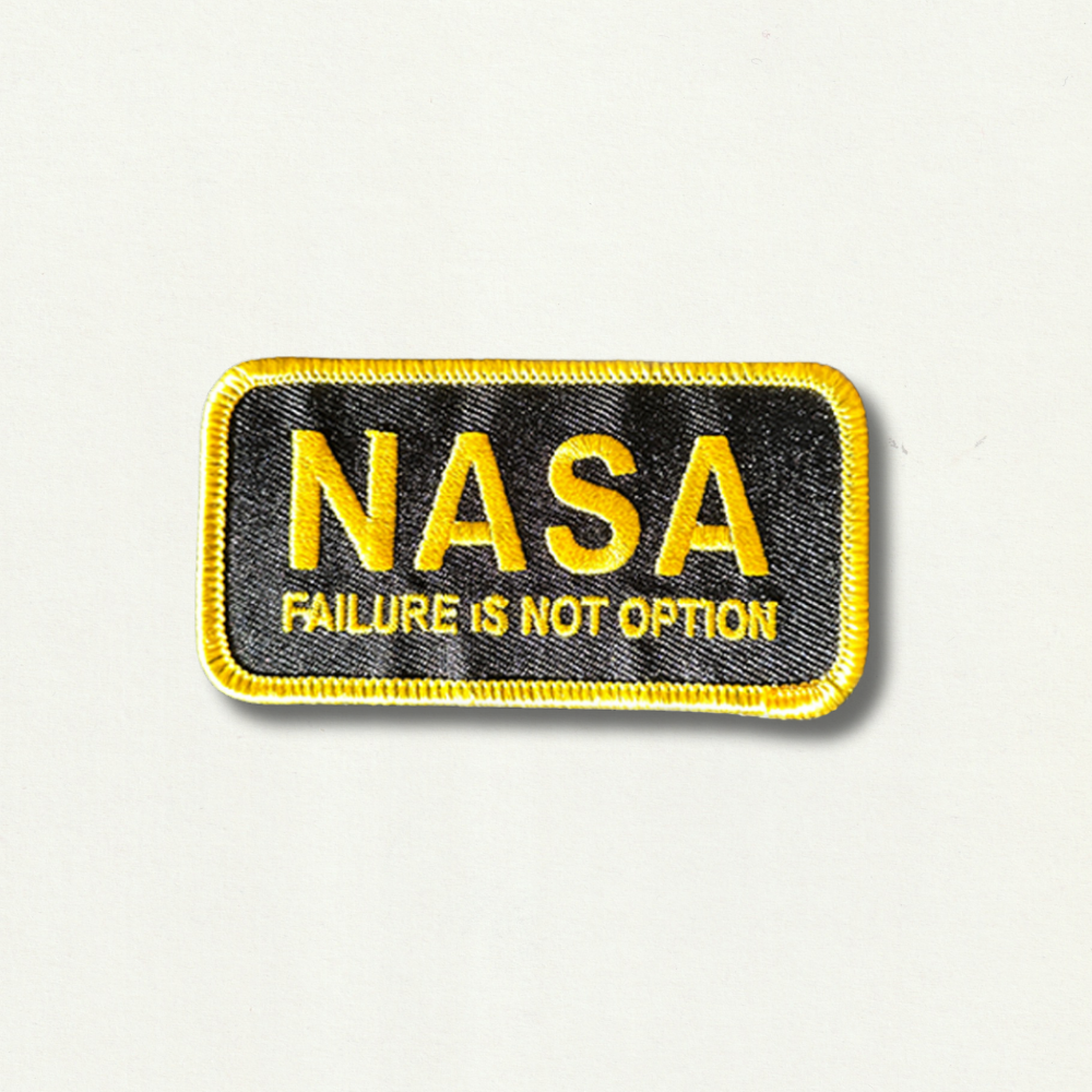 Écusson Brodé Thermocollant - NASA Failure is not an option