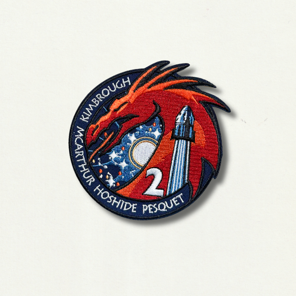 Écusson Brodé Thermocollant - Mission Crew 2